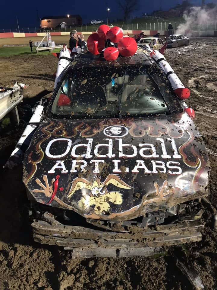 Oddball Art Labs Demolition Derby Car