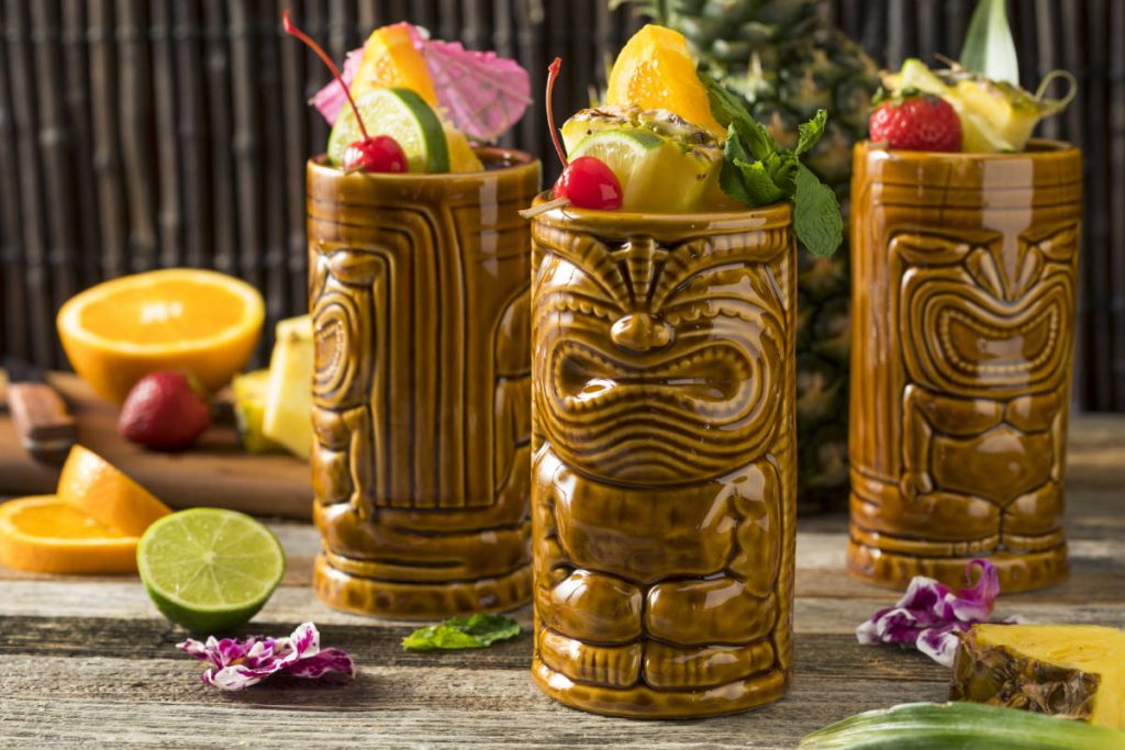 Refreshing Cold Tiki Drink Cocktails