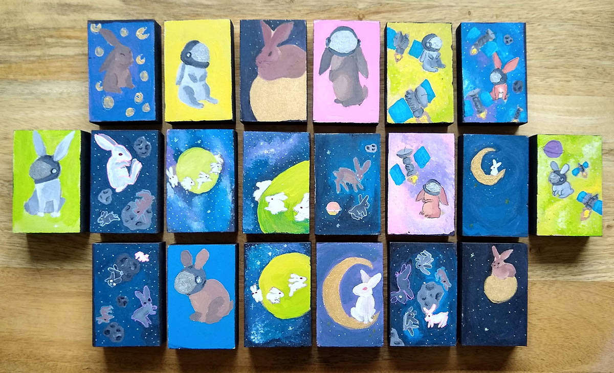 Kayla Rutkowski Space Bunnies