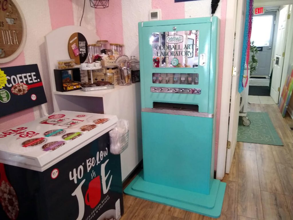 Oddball Mini Mobile Art Machine at Cook's Sweet Boutique in Elgin