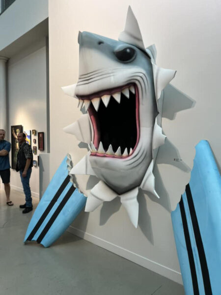 giant shark at oddball art labs totally tiki 2022