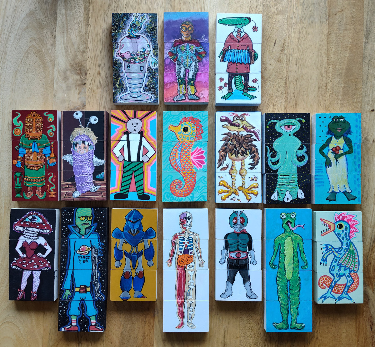 exquisite corpse blocks bodies web