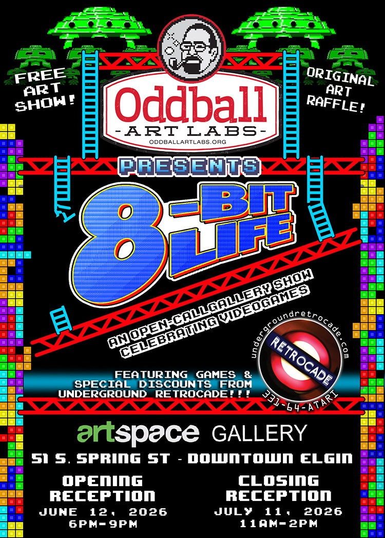 8 bit life postcard front